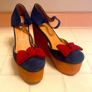 Daisy D Jeffrey Campbell platform bow front shoes